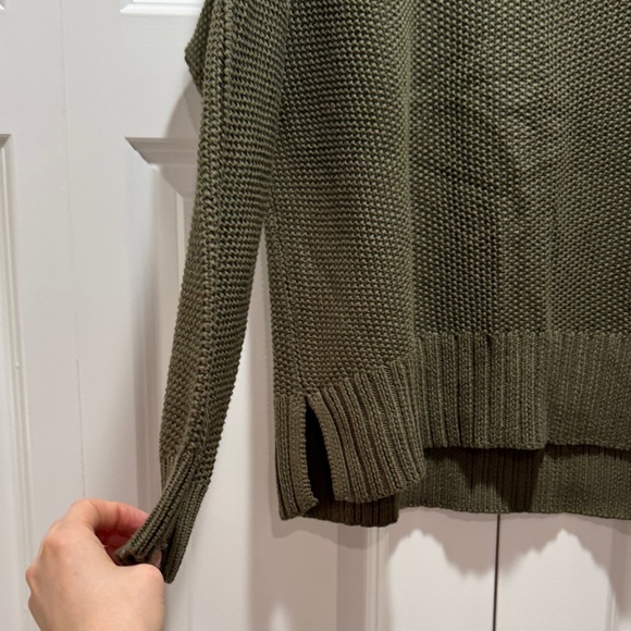 Lucky Brand V-Neck Sweater in Olive - Picture 3 of 5